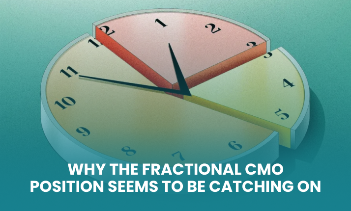 "Why the fractional CMO position seems to be catching on" Analogue clock sliced into fractions..